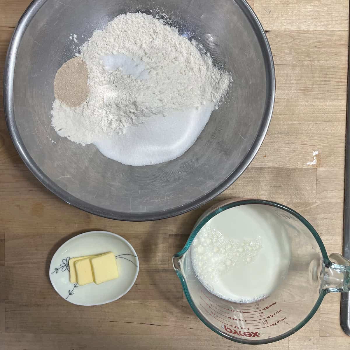 Ingredients weighed out.