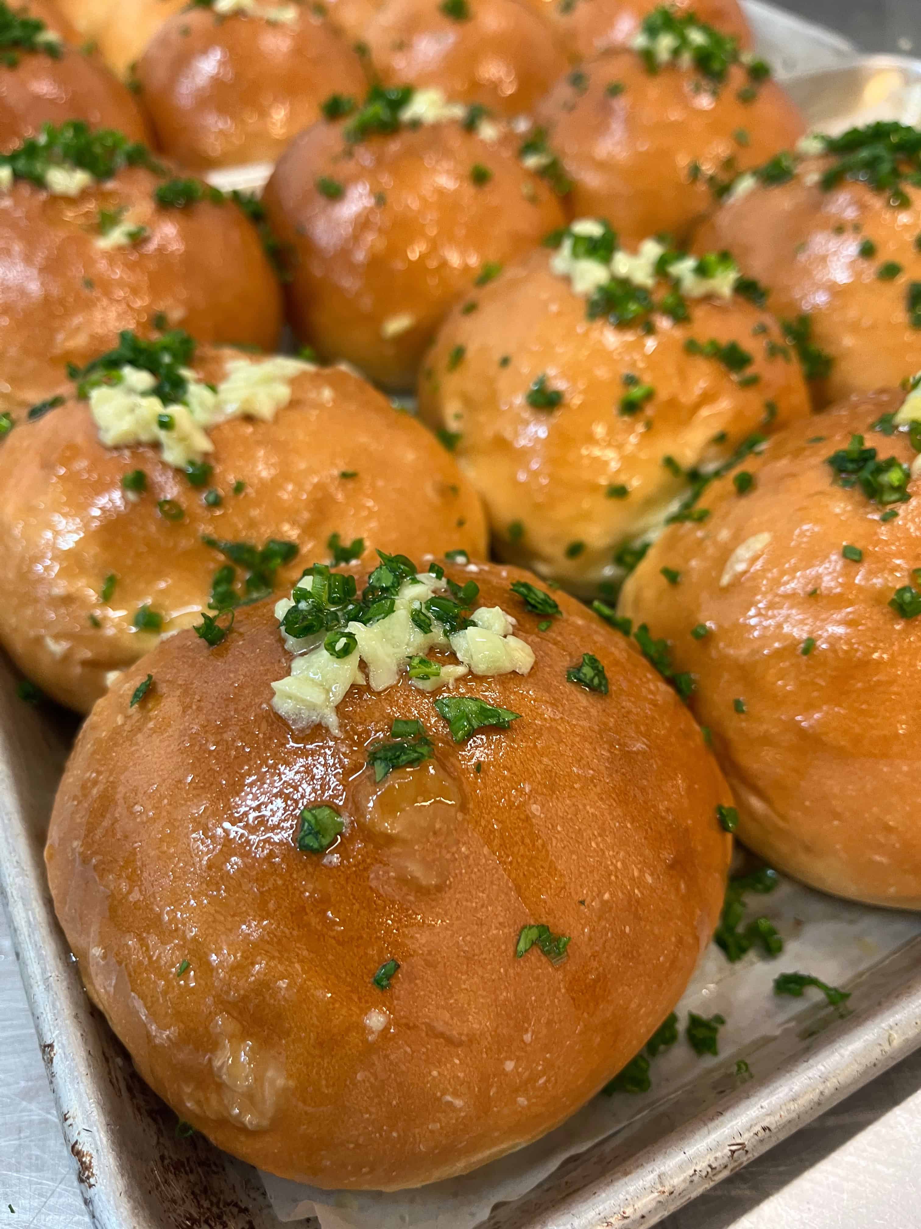 garlic and herb butter dinner rolls