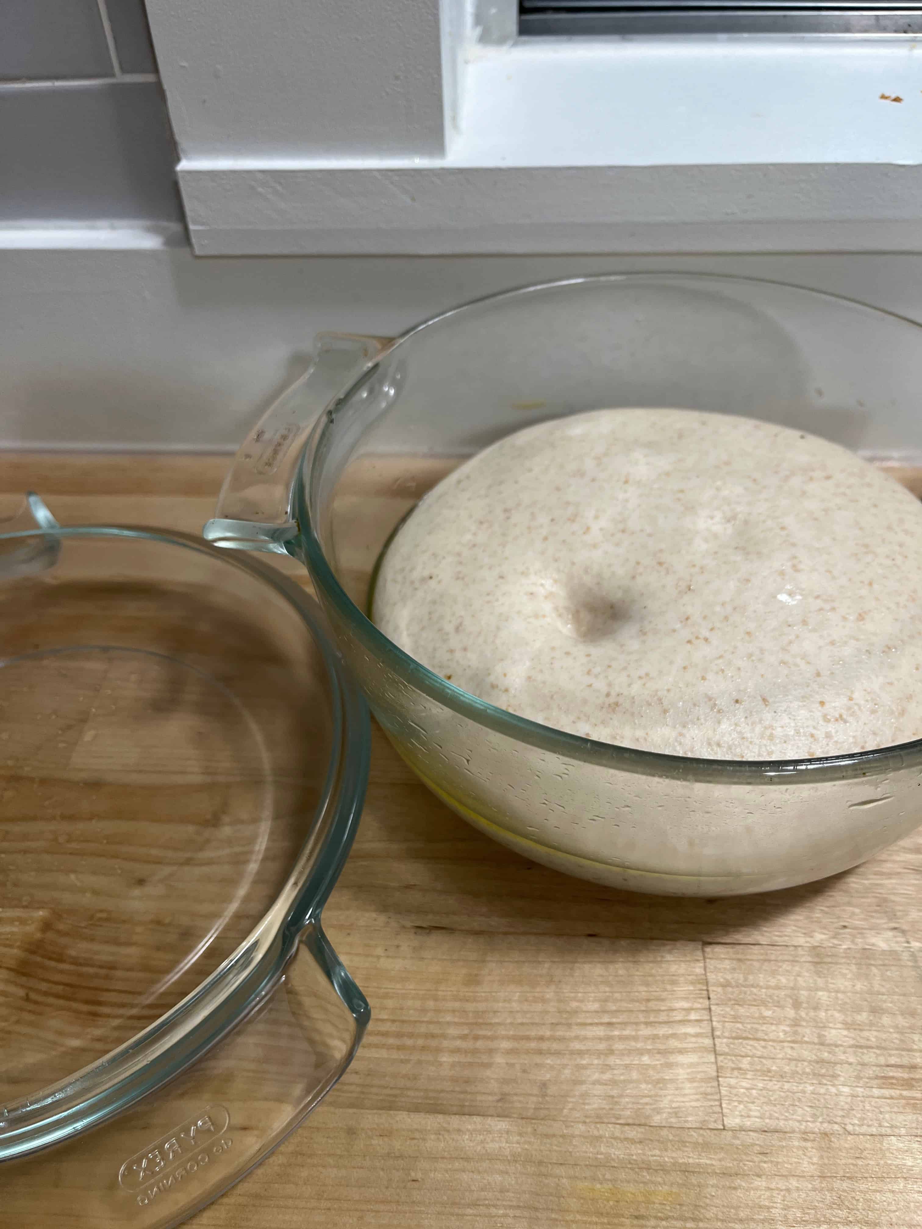 The poke test: slowly fills in or leaves a slight indentation ? properly proofed