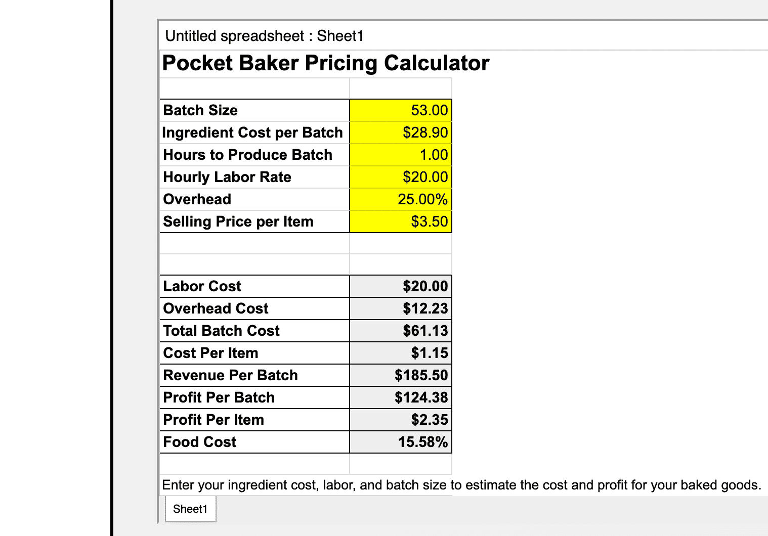 Pricing Calculator