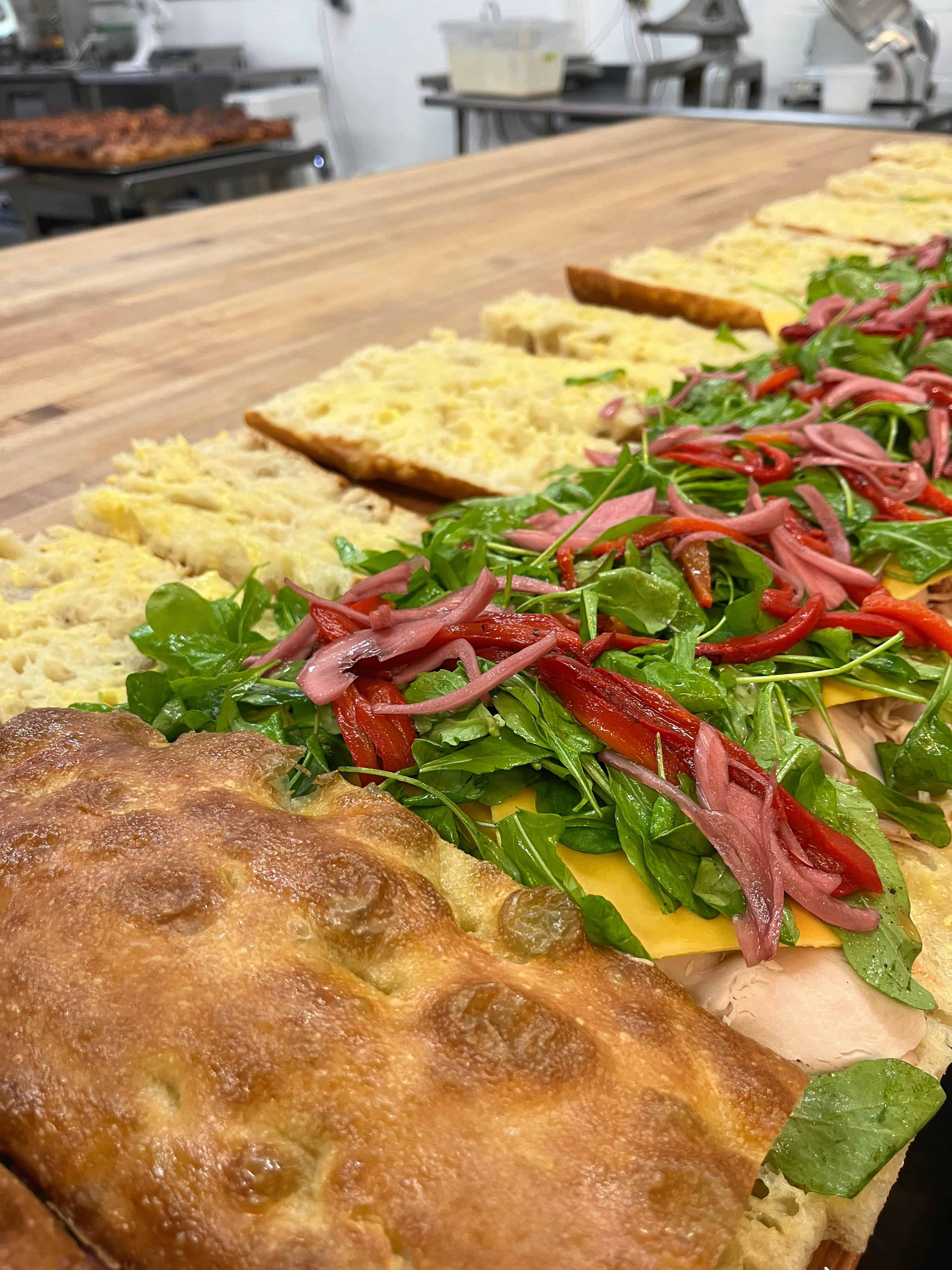 Assembling sandwiches - every ingredient needs to be considered when costing