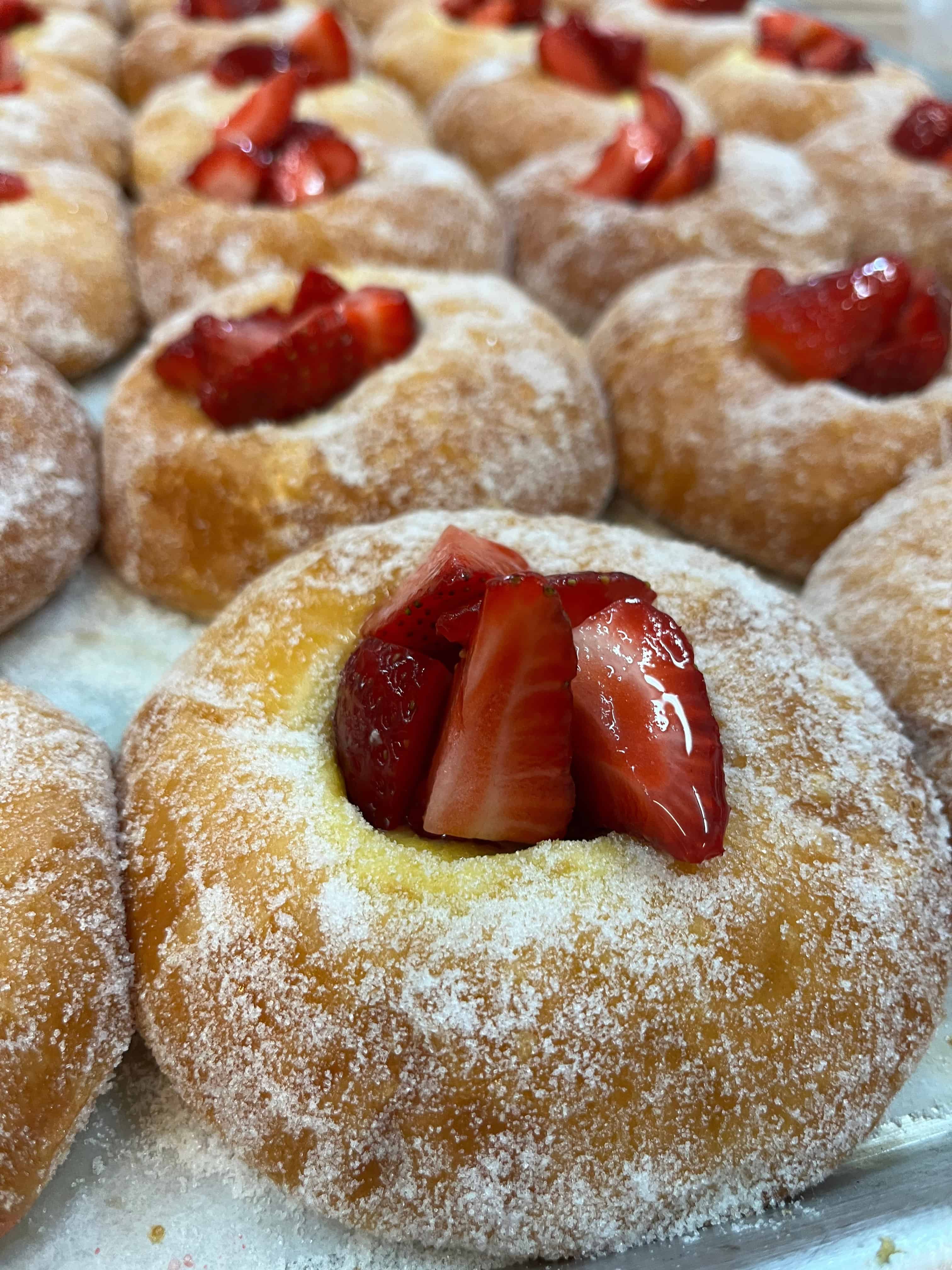 Finished strawberry brioche