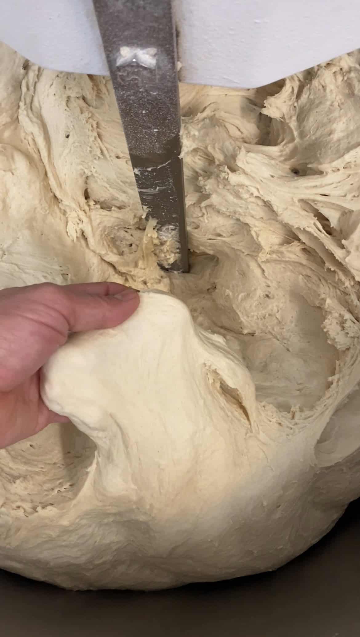 An almost fully developed dough